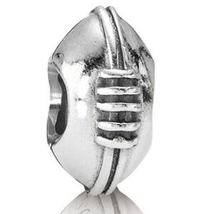 Retired Pandora Football Sterling Silver Charm